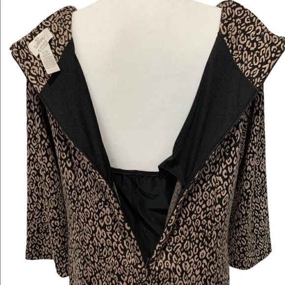 CHICO’S So Sliming Leopard Dress Size 1.5 - Picture 2 of 6